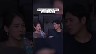 Shohei Ohtani at the Lakers game 🤩