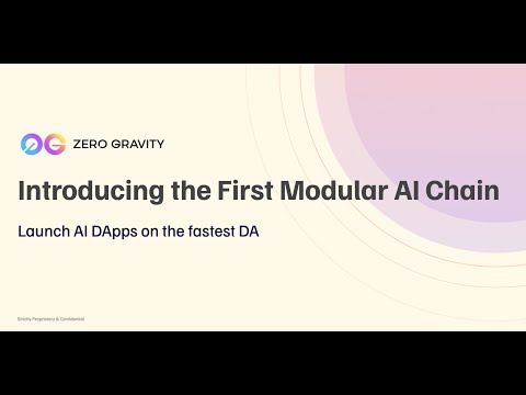 What tends to solve the first modular AI chain, 0G Labs ?