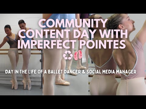 content day with Imperfect Pointes Dancewear in London 🩰♻️