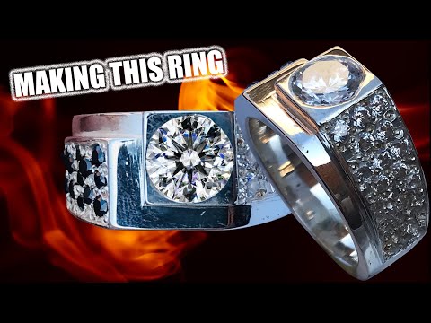 Transform Silver into Elegance: Step-by-Step White & Black Stone Ring DIY!