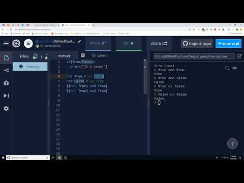 Teals Python 2.2: Booleans are just an Expression