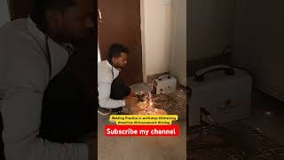 Welding Practice in workshop #ititraining #machine #iticoursework #itivlog