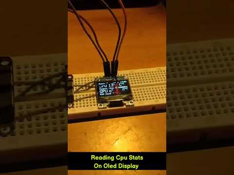 Check Your CPU Stats With Esp8266 #embeddedsystem #esp32 #oleddisplay