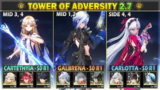 Galbrena, Cartethyia, Carlotta | Tower of Adversity 2.7 36 Crest | Wuthering Waves