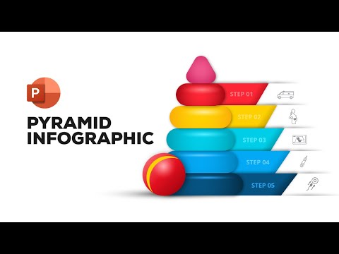 How to create children's pyramid infographic | Powerpoint tutorial