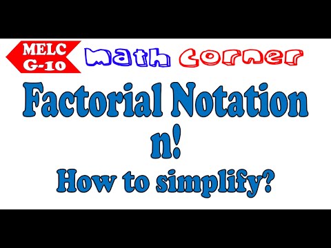 Factorial Notation | Math Corner