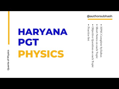 Haryana PGT Physics Preparation, Study Material | Complete #HPSC #pgt_physics Syllabus Covered!