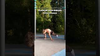 Planche Lean Shrugs - Proper Technique #Calisthenics #Caliathletics #app #learncalisthenics