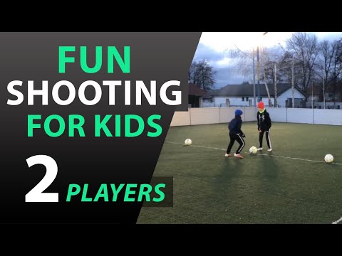 FUN FOOTBALL SHOOTING DRILLS FOR KIDS | FOOTBALL SHOOTING EXERCISES #1