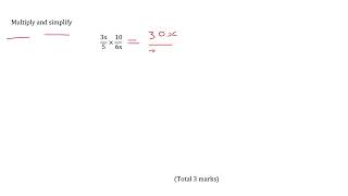 Algebraic Fraction Multiplication GCSE Maths Higher Tier