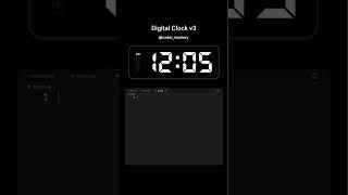🕒 Leveling up the basics — presenting Digital Clock v3!Smoother, cleaner, and more accurate.