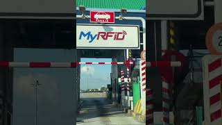 RFID TOLL FEES IN MALAYSIA HIGHWAY #rfid  #malaysia #youtubeshort