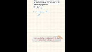 AP Calculus – Limit Techniques Ep. 6 | Transcendental Function with Special Sine Rule