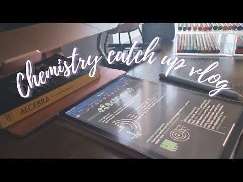 Productive Chemistry catch-up vlog | iPad notes, Planning and lots of studying🔆