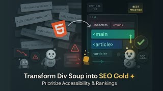 Semantic HTML: Why Your Site’s SEO & Accessibility Are Failing (Fix ‘Div Soup’ Now!) 🚨