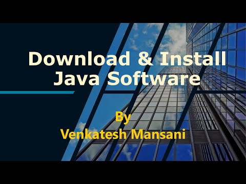 Downloading & Installing Java Software(JDK)