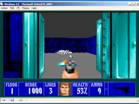 The second time I play Wolf3D (Medium-Hard)