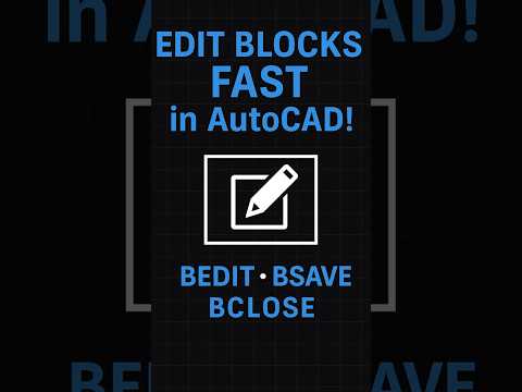 Supercharge Your AutoCAD: Efficiently Edit Blocks Like a Pro!