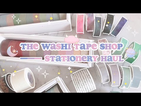 *₊˚꒰ Stationery Haul┆文具開箱┆🍡 ft. The Washi Tape Shop ꒱ ₊˚