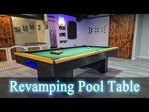 🎱 Transforming an Old Pool Table into a Game Room Masterpiece! 🛠️ DIY Pool Table Makeover