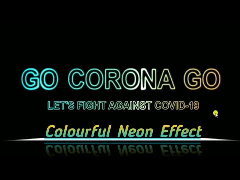 Corona | Go Corona Go | Css Animated Neon Effect | Neon light effect on text using html and css.