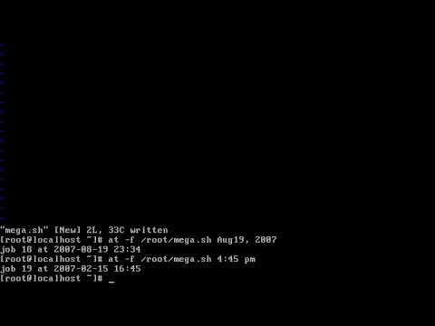 Job Scheduling Using At Command ||Task Scheduling in Linux with cron ||