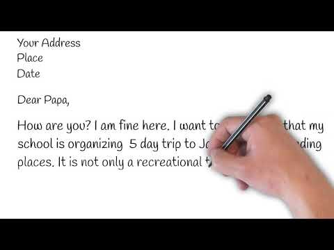 Letter to father asking for money in english | Smart Learning Tube