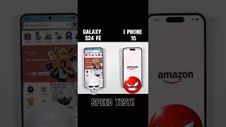 🚀 GALAXY S24 FE VS IPHONE 15 – SPEED TEST COMPARISON!#galaxys24fe#iphone15