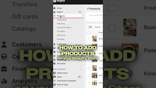 How to add products on Shopify