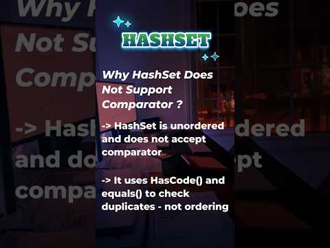 Why HashSet Does Not support Comparator ?