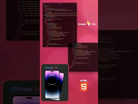 Create an IPhone 14 from Scratch using Simple HTML and CSS