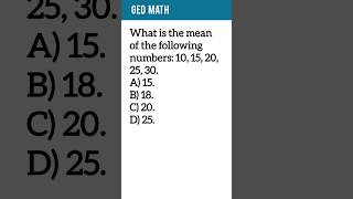 GED Math practice question 2025 | GED math practice test 2025