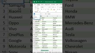 Rename Column in Excel #ExcelTips