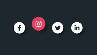 CSS Social Media Icon hover design. HTML | CSS | Hover | Animation | Icon hover #DeveloperHub