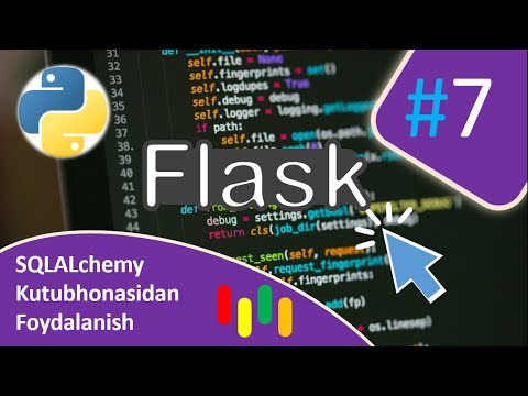 Flask darslik #7   SQLALchemy kutubhonasidan foydalanish