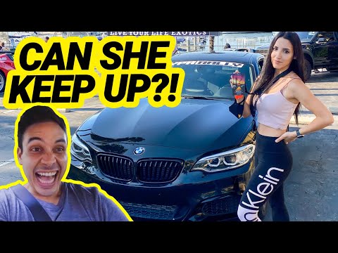 Can Her MANUAL STRAIGHT PIPED BMW M235i Keep Up With SUPERCARS? 1000-Mile Rally!