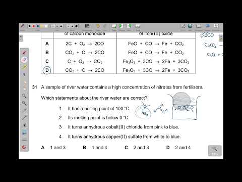0620/22/F/M/25 - QNS 31 & 32 --- IGCSE EXTENDED CHEMISTRY PAPER 22 FEB/MAR 2025