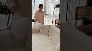 Cozy Minimal Living Room Sofa Decor with Soft Neutral Aesthetic