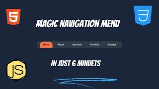 Magic Navigation Menu Effect | Smooth Hover & Active Animations | HTML CSS JS @learnwith_aditya-o1w