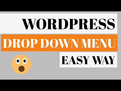 How to Create Drop Down Menu in WordPress | Make a Drop Down