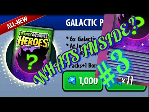 Pvz heros: 1000 gem galatic pack #3