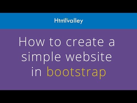 How to create a simple website in bootstrap tutorial 5