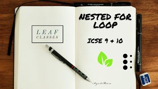 Nested For Loop | Lecture 1 | ICSE | Class 9 & 10 | Anjali Ma'am