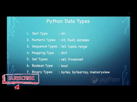 #3 Data types in python | Python Tutorial | Numeric data types in python | Boolean data types
