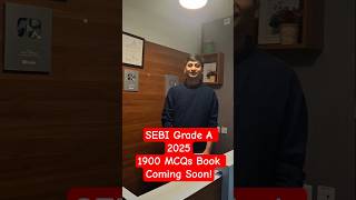 🎉BIG SURPRISE🔥 SEBI Grade A 1900 MCQs Book 2025 | Best Book for SEBI Grade A Paper 2