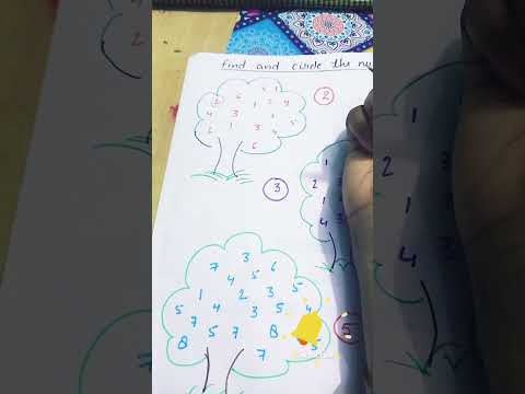 playgroup worksheet| nursery activity | nursery math worksheet|number activity for nursery #ytshort