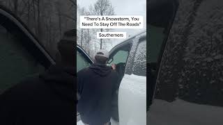 “Stay off the roads and stay home” 😂