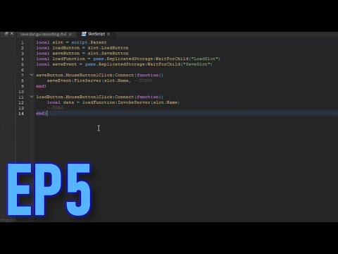 Ep  5 Roblox Save Slots - Client Side And Button Events