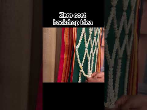 innovative backdrop idea #varamahalakshmifestival #backdrop