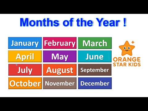 Months of the Year | Learn 12 Months in English | Orange Star Kids